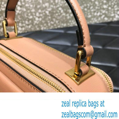 Valentino Alcove Rockstud Vlogo Leather Crossbody Bag Nude 2022