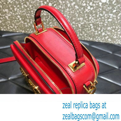 Valentino Alcove Rockstud Vlogo Leather Crossbody Bag Red 2022