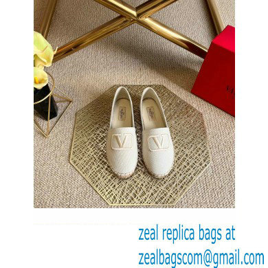 Valentino Fabric Vlogo Espadrilles White 2022