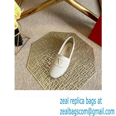 Valentino Fabric Vlogo Espadrilles White 2022