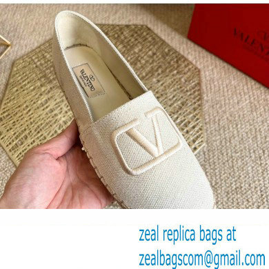 Valentino Fabric Vlogo Espadrilles White 2022