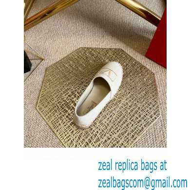 Valentino Fabric Vlogo Espadrilles White 2022
