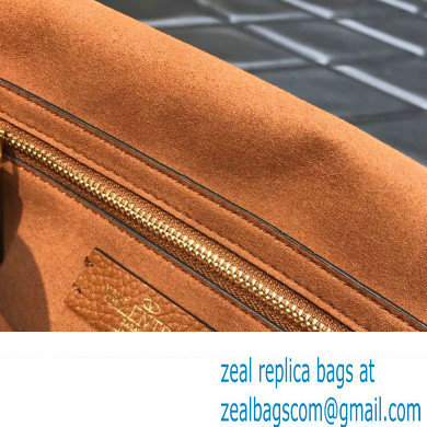 Valentino Grainy Calfskin Small Roman Stud Chain Bag Brown 2022