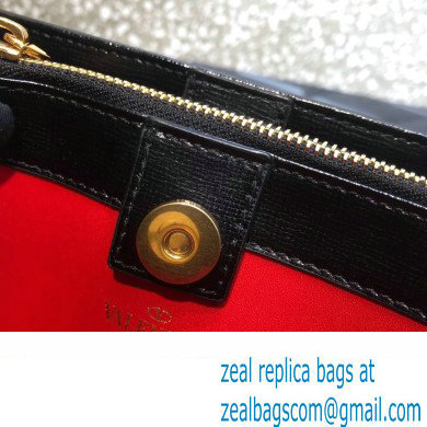 Valentino Small Alcove Rockstud Leather Top Handle Bag Black 2022