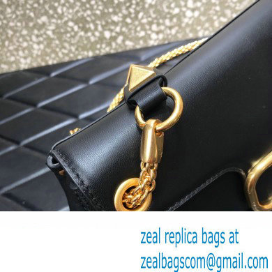 Valentino Stud Sign Nappa Shoulder Bag Black 2022