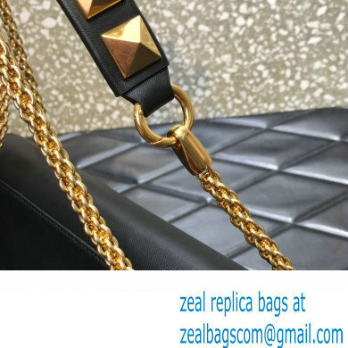 Valentino Stud Sign Nappa Shoulder Bag Black 2022