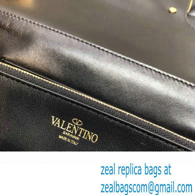 Valentino Stud Sign Nappa Shoulder Bag Black 2022