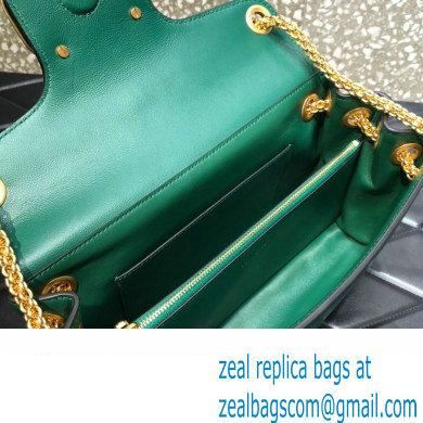 Valentino Stud Sign Nappa Shoulder Bag Green 2022