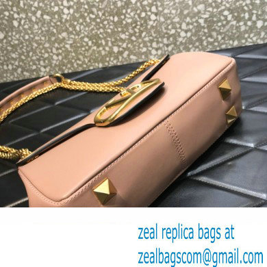 Valentino Stud Sign Nappa Shoulder Bag Nude 2022
