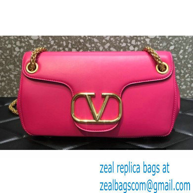 Valentino Stud Sign Nappa Shoulder Bag Pink 2022