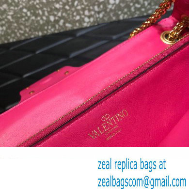 Valentino Stud Sign Nappa Shoulder Bag Pink 2022