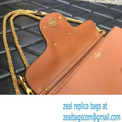 Valentino VLogo Signature Loco Shoulder Bag Brown 2022 - Click Image to Close