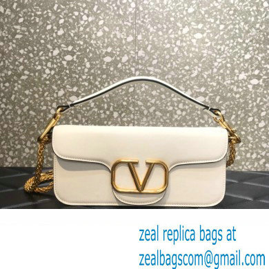 Valentino VLogo Signature Loco Shoulder Bag White 2022