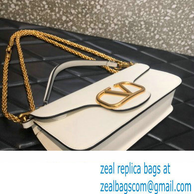 Valentino VLogo Signature Loco Shoulder Bag White 2022