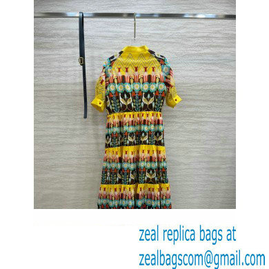 Valentino yellow multicolor dress 2022 - Click Image to Close