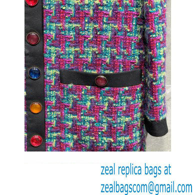 YSL tweed jacket with multicolor buttons 2022 - Click Image to Close