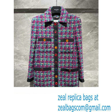 YSL tweed jacket with multicolor buttons 2022