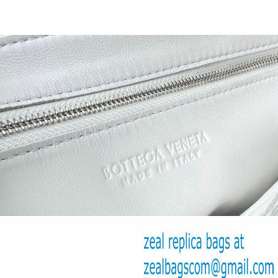 bottega veneta Fringed intreccio leather cassette cross-body bag white 2022