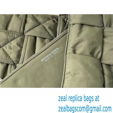 bottega veneta Padded intreccio nylon cassette cross-body bag army green - Click Image to Close