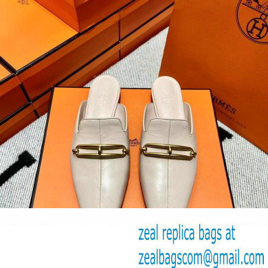 hermes calfskin Esmee mules creamy 2022