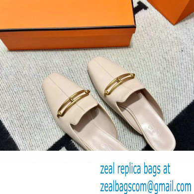 hermes calfskin Esmee mules creamy 2022