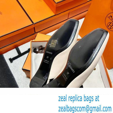 hermes calfskin Esmee mules creamy 2022