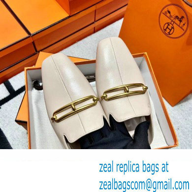 hermes calfskin Esmee mules creamy 2022