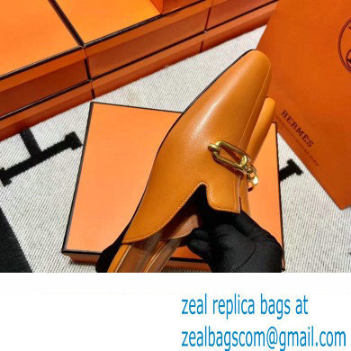 hermes calfskin Esmee mules tan 2022