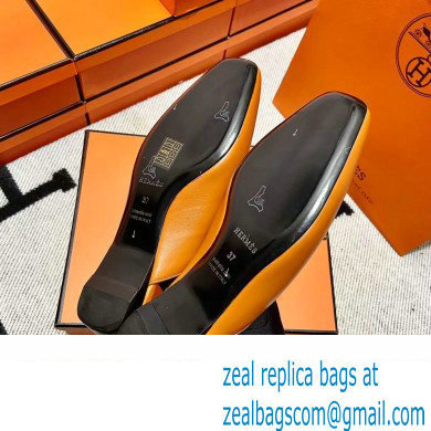 hermes calfskin Esmee mules tan 2022