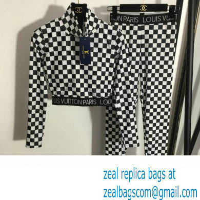 louis vuitton Damier Ebene sports suit 2022 - Click Image to Close