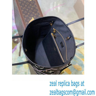 louis vuitton Neverfull MM bag m46040 black 2021