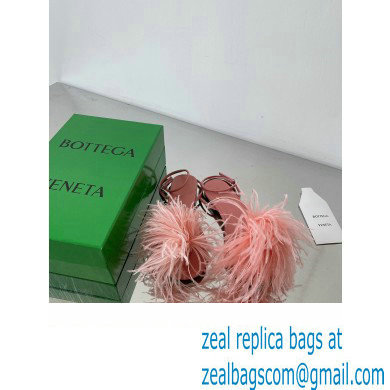 Bottega Veneta Feather Dot Flat Sandals Pink 2022