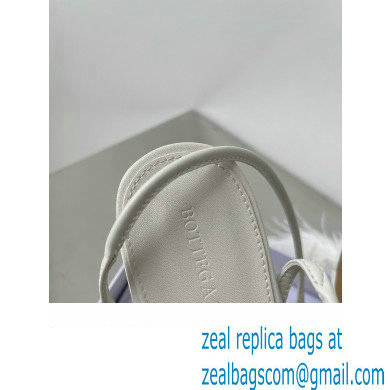 Bottega Veneta Feather Dot Flat Sandals White 2022
