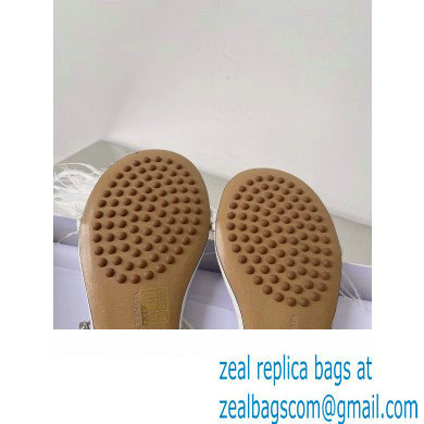 Bottega Veneta Feather Dot Flat Sandals White 2022 - Click Image to Close