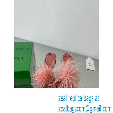 Bottega Veneta Feather Dot Heel Sandals Pink 2022 - Click Image to Close