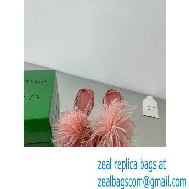 Bottega Veneta Feather Dot Heel Sandals Pink 2022