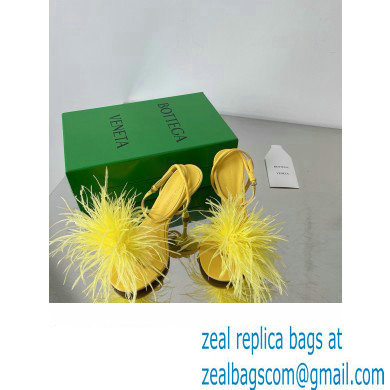 Bottega Veneta Feather Dot Heel Sandals Yellow 2022