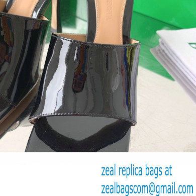 Bottega Veneta Stretch Patent Leather Mules Black 2022 - Click Image to Close