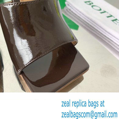Bottega Veneta Stretch Patent Leather Mules Coffee 2022