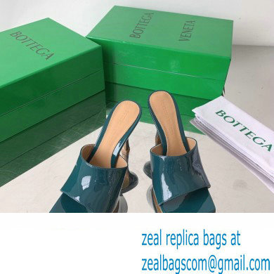 Bottega Veneta Stretch Patent Leather Mules Dark Green 2022