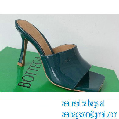 Bottega Veneta Stretch Patent Leather Mules Dark Green 2022 - Click Image to Close