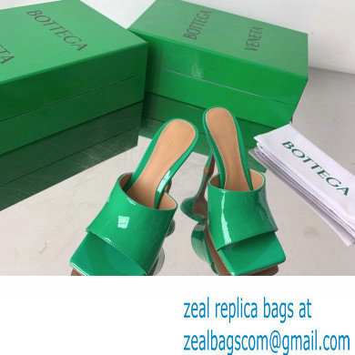 Bottega Veneta Stretch Patent Leather Mules Green 2022 - Click Image to Close