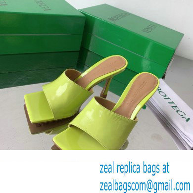 Bottega Veneta Stretch Patent Leather Mules Kiwi Green 2022 - Click Image to Close