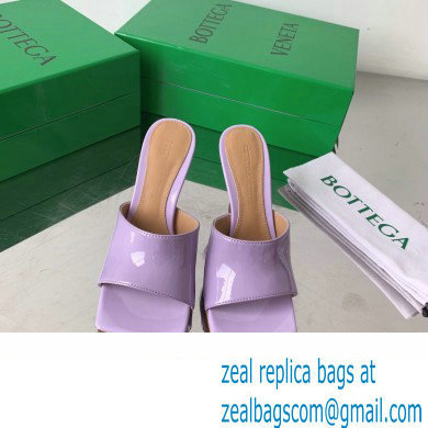 Bottega Veneta Stretch Patent Leather Mules Lilac 2022 - Click Image to Close