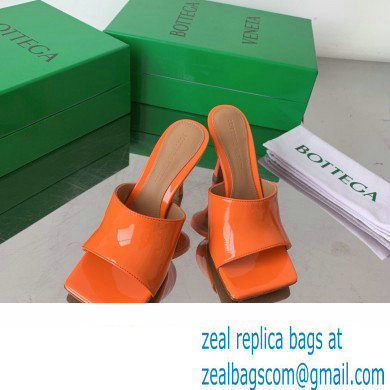 Bottega Veneta Stretch Patent Leather Mules Orange 2022 - Click Image to Close