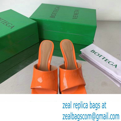 Bottega Veneta Stretch Patent Leather Mules Orange 2022 - Click Image to Close