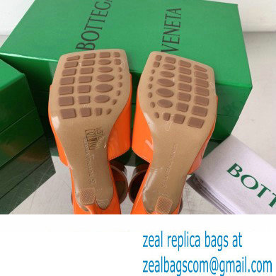 Bottega Veneta Stretch Patent Leather Mules Orange 2022
