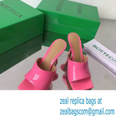 Bottega Veneta Stretch Patent Leather Mules Pink 2022 - Click Image to Close