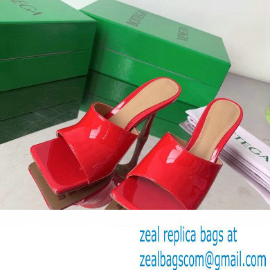 Bottega Veneta Stretch Patent Leather Mules Red 2022 - Click Image to Close
