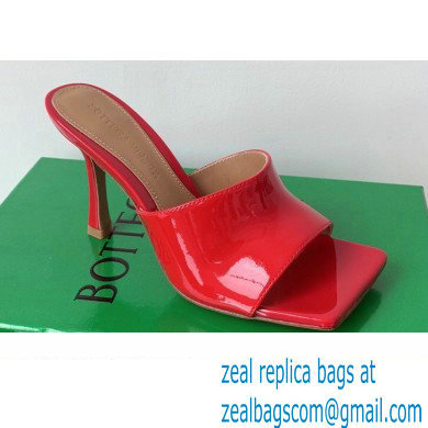 Bottega Veneta Stretch Patent Leather Mules Red 2022